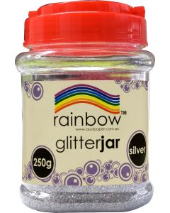 Glitter Jar - Silver 250g
