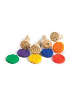 Wooden Dough Stampers Set of 4