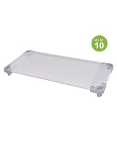 ABC Stacking Bed Grey Set of 10