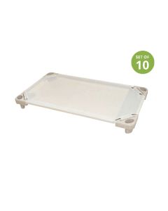 ABC Compact Stacking Bed Beige Set of 10