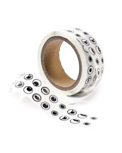 Eyes Paper Adhesive Black & White Roll 2,000pcs