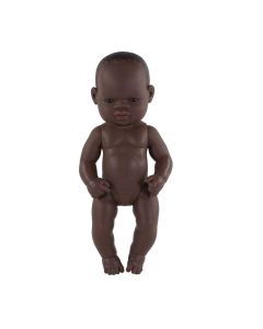 Anatomically Correct Baby Doll African Girl 32cm
