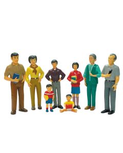 Miniland Figures Asian Family 8 Pcs