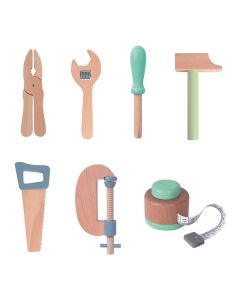 Wooden Workshop Tools Set of 7