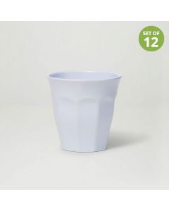 Classic White Melamine Tumbler 200ml Set of 12
