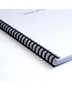 Binding Combs 21 Loop 8mm Black Bx100
