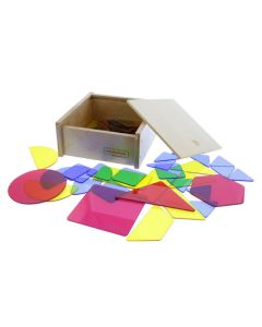 Translucent Geometric Shapes Set - 51 pieces