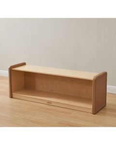 Soft Edge Toddler Shelving Unit Wooden Back 1200L