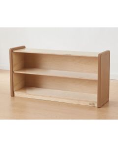 Soft Edge Toddler Shelving Unit Wooden Back 1220L