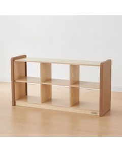 Soft Edge Toddler 6 Compartment Shelving Unit Open Back 1220L x 630H