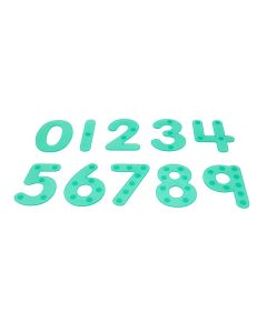 TickiT SiliShapes Dot Numbers Green Pack of 10