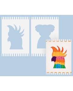 Cardboard Weaving Looms - Aussie Animals Pack of 12