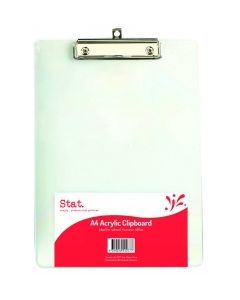 Clipboard Acrylic Clear A4