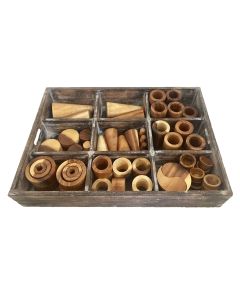 Loose Parts Tray Naturals 72 Pieces