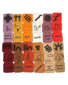 Indigenous Symbol Felt Cards Set of 36