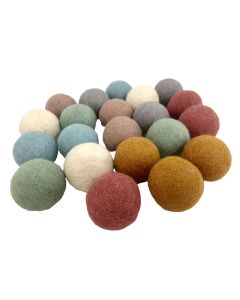 Earth Felt Balls Set 28 Pcs