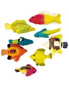 Tropical Felt Fish Set of 8