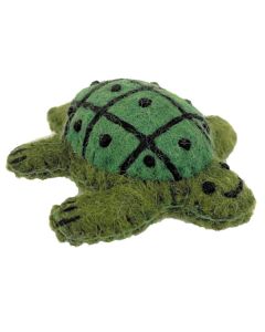 Green Felt Turtles Set of 3