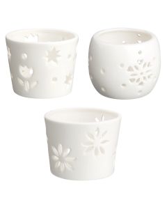Ceramic Tea light Holders 3's