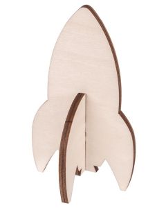 Wooden Interlocking Rockets Pack of 10