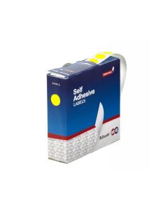 Dot Stick On 14mm Yellow Pk1050