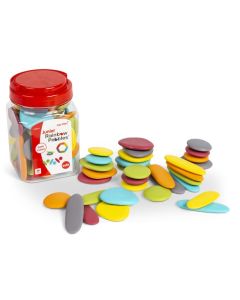 Junior Rainbow Pebbles Earth Colours Jar of 36