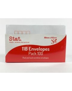 Envelope 11B Peel Seal 90x145mm Pk100