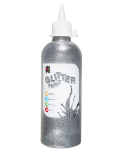 Glitter Paint Silver 500ml