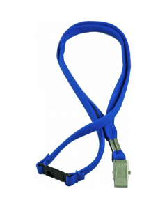 Lanyard Alligator Clip Blue