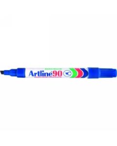 Artline 90 Chisel Tip Permanent Marker Blue Single