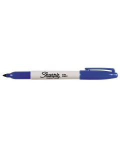 Sharpie Fine Marker Permanent Blue Box of 12