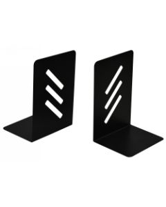 Metal Book Ends Black Set 2
