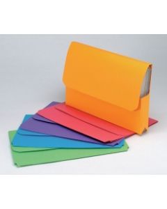 Document Wallets Foolscap Assorted Pk10
