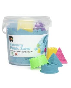 Sensory Magic Sand 600gm Tub Blue with Moulds