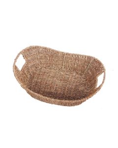 Small Boat Shape Seagrass Tray wit Insert Handle 34 x 25 x 7cm