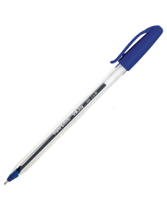 Pens Inkjoy 100 Clear Barrel Blue Pk12