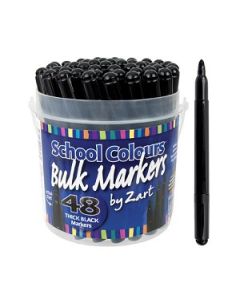 School Markers Black Tub 48