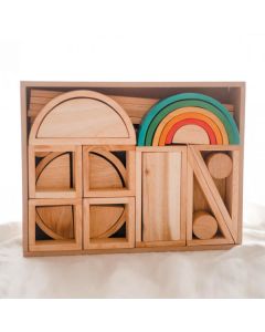 Hollow Wooden Blocks Set of 40