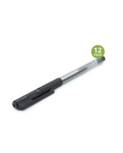 Deli Grip Pen 1mm Black Box of 12