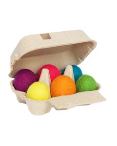 Rainbow Felt Eggs Pack of 6