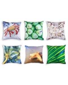 Beach Cushion Covers Only Set of 6