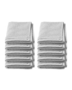 Face Washer Pack of 10 Grey
