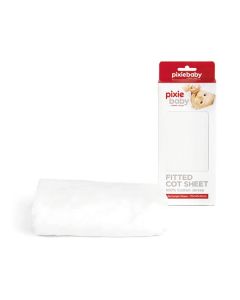 Pixie Baby Cotton Jersey Fitted Sheet in White