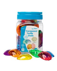 Transparent Tactile Shells Pack of 36