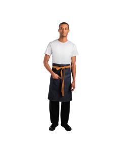 Whites Southside Short Waist Apron Blue Denim 900mm