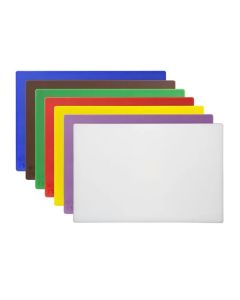 Hygiplas Low Density Set of 7 Anti-Bacterial Chopping Board Set - 450x300x10mm
