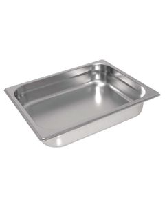 Vogue Stainless Steel Heavy Duty 1/2 Gastronorm Tray 65mm