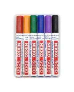 Whiteboard Markers Nikko Wallet 6 Assorted