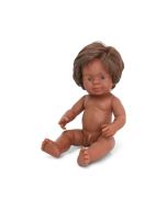 Anatomically Correct Baby Doll Aboriginal Boy 38cm