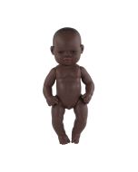 Anatomically Correct Baby Doll African Boy 32cm